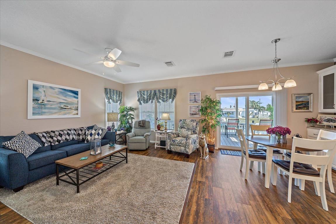 Living room at 214 Bimini Drive